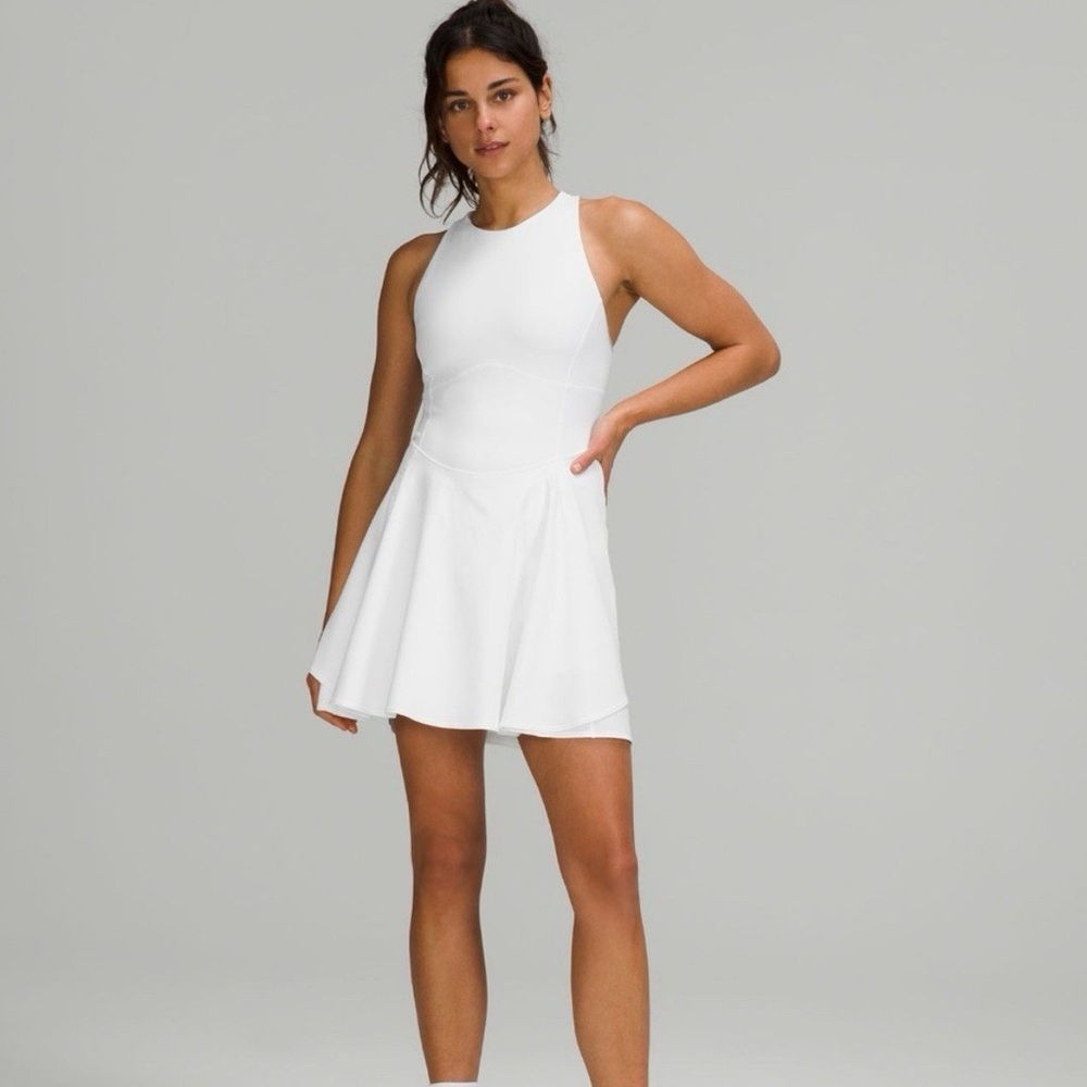 EUC Lululemon Athletica White Sleeveless Dress